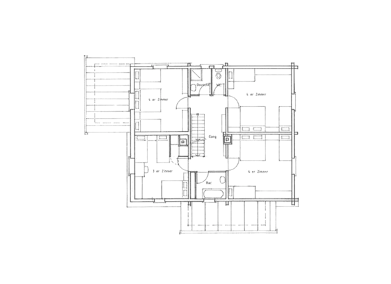 Ferienhaus Cresta: Floor plan upper floor