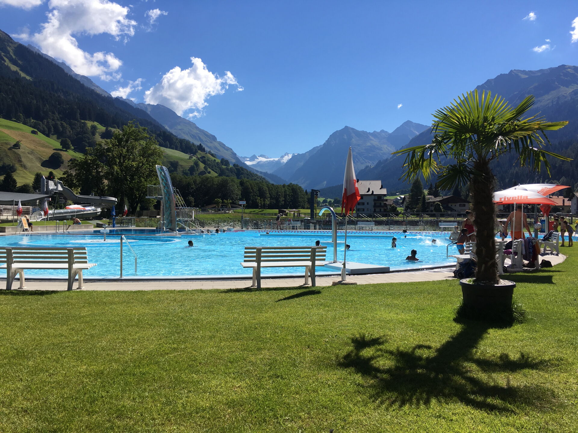 Klosters outdoor swimming pool