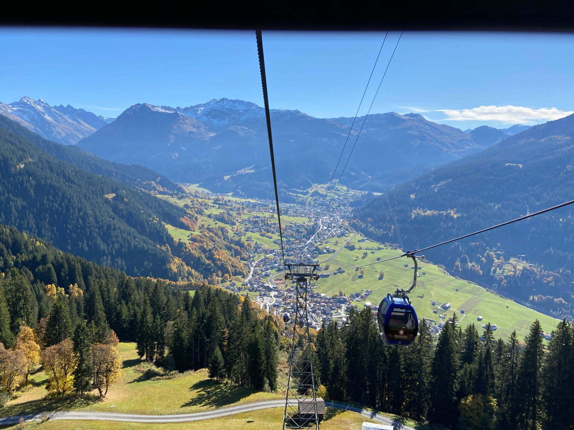 Madrisa train ride with a view of Klosters