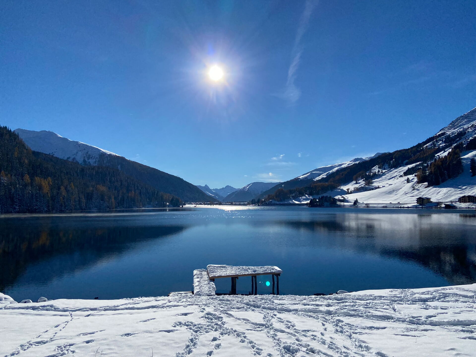 Walk around Lake Davos